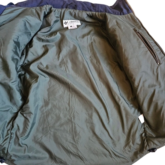 Columbia Green and Navy Winter Jacket with Hood - Picture 5 of 11